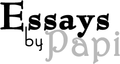 Essays by Papi Logo