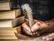 writing old letter quill