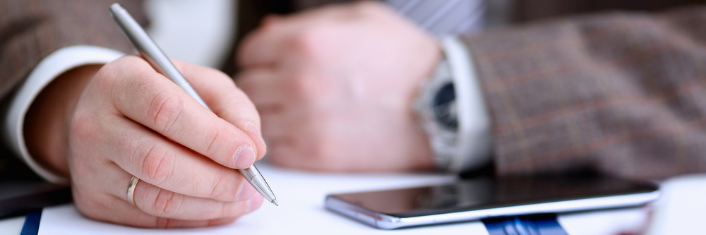writing out check